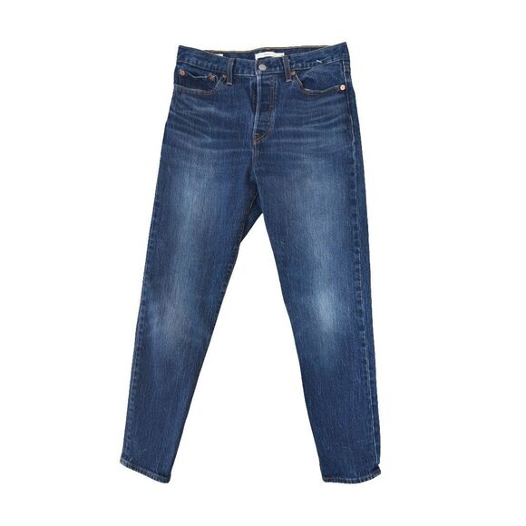 Levis Womens Wedgie Fit Jeans Size 29 X 27 High Rise Medium Wash Blue - Picture 1 of 10